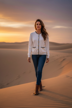 Manel | Knitwear - Preppy Girl (White)