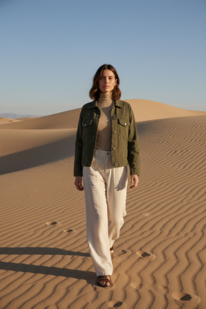 Manel | Jacket - Denim (OliveGreen)