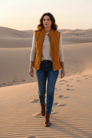 Manel | Jacket - Vest (Mustard)