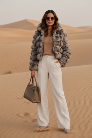 Manel | Jacket - Cropped Furr Coat