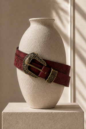 Manel | Belt - Red Cowboy