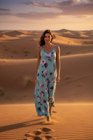 Manel | Dress - Purple Flowers