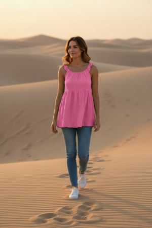 Manel | Top - Soft Shoulder (Pink)