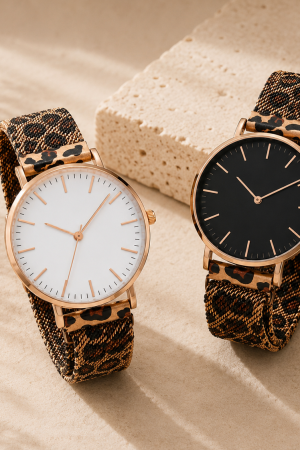 Manel | Watch - Leopard Minimalist (Magnetic Clasp)