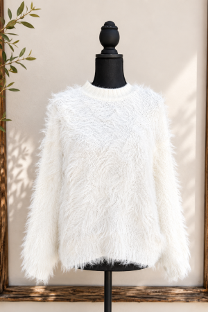 Manel | Knit - Fluffy White