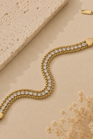 Manel | SS Bracelet - Crystal Rope