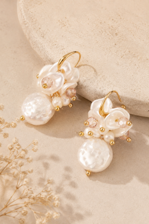 Manel | SS Hook Earring - Pearl Bundle