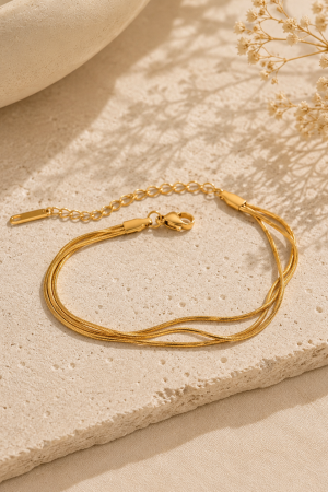 Manel | SS Bracelet - 3 Layers