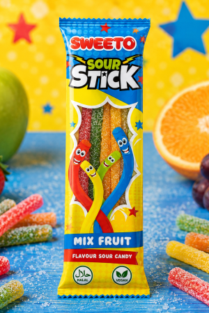 Manel | Gummies - Sour Sticks Mix Fruit (30g)