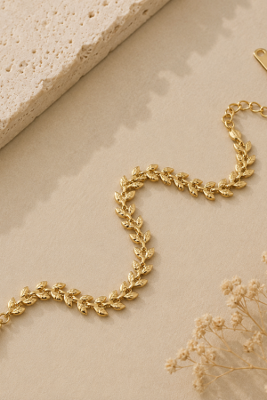 Manel | SS Bracelet - Link Leafs