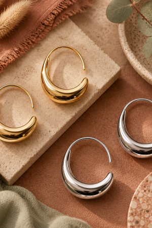 Manel | SS Hook Earring - Hannie (Bold)