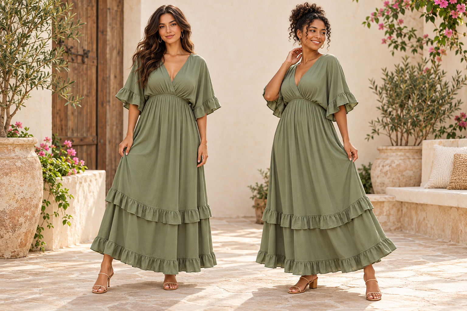 Manel | Dress - Sage Serenade